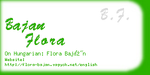 bajan flora business card